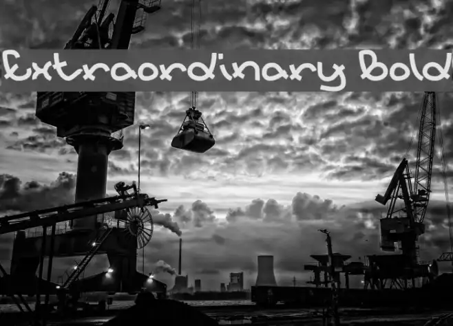 Extraordinary Bold Example 3