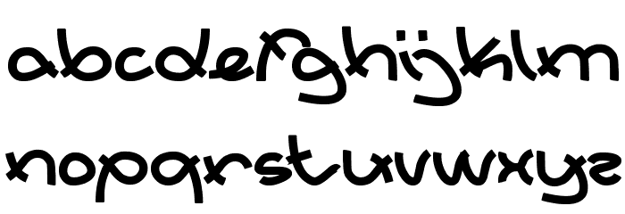 Extraordinary Bold Font LOWERCASE