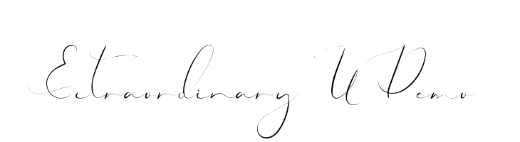 Extraordinary U Demo  免费字体下载
