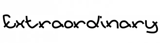 Extraordinary  Frei Schriftart Herunterladen