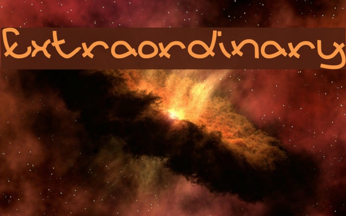 Extraordinary Font examples