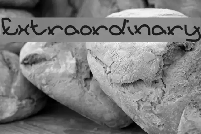 Extraordinary Font examples