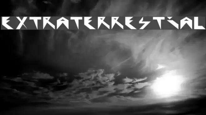 Extraterrestial Font examples