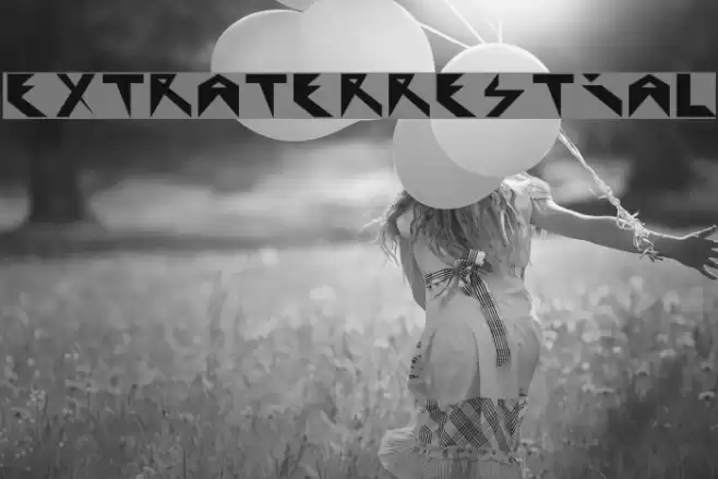 Extraterrestial Font examples