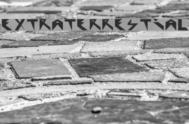 Extraterrestial Font examples