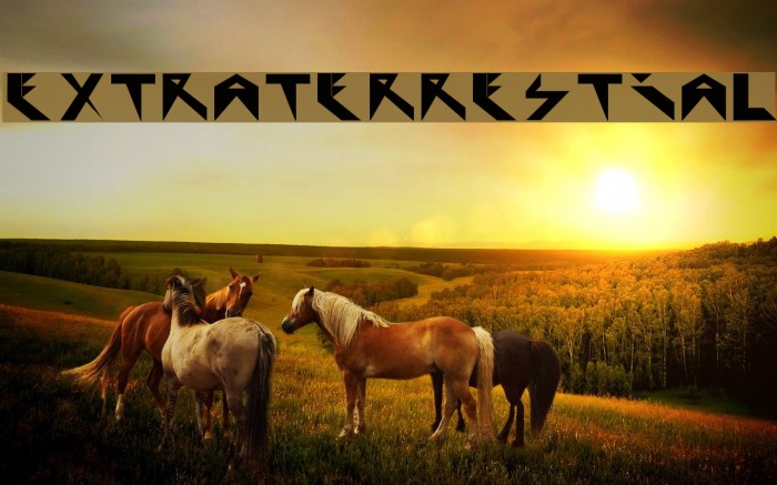 Extraterrestial Fonte examples
