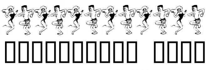 ExtravaDance フォント その他の文字
