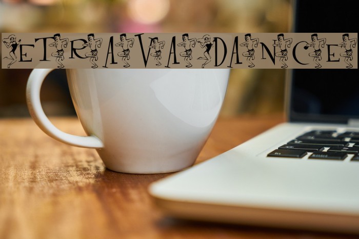 ExtravaDance Font examples