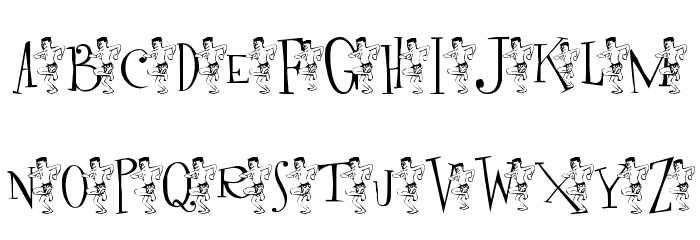 ExtravaDance Font LOWERCASE