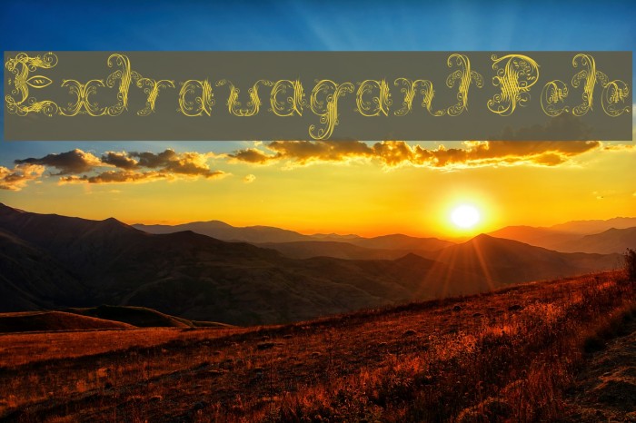 Extravagant Pete Font examples
