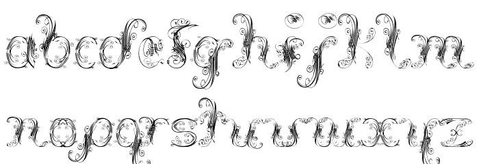 Extravagant Pete Font LOWERCASE