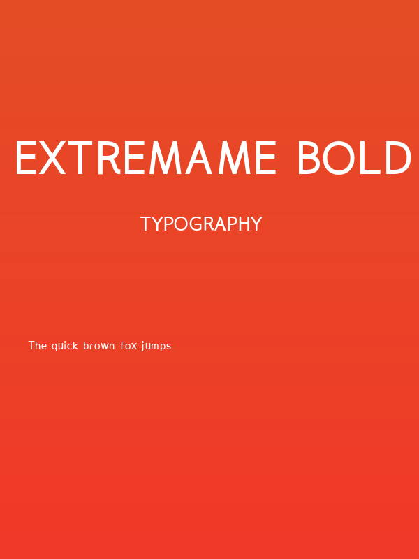 Extremame Bold Poster