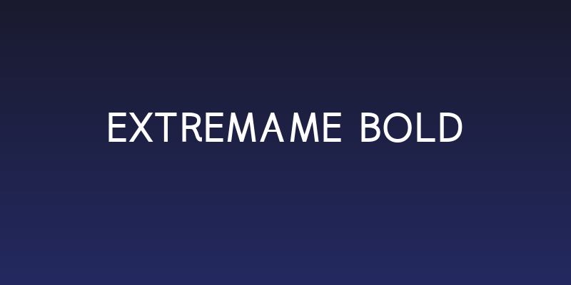 Extremame Bold Social Header