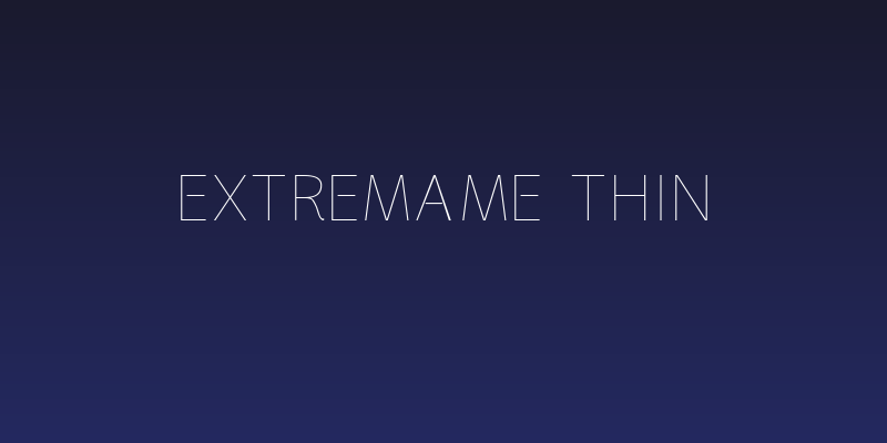 Extremame Thin Social Header
