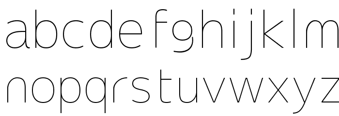 Extremame Thin Font LOWERCASE