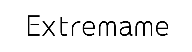 Extremame Font