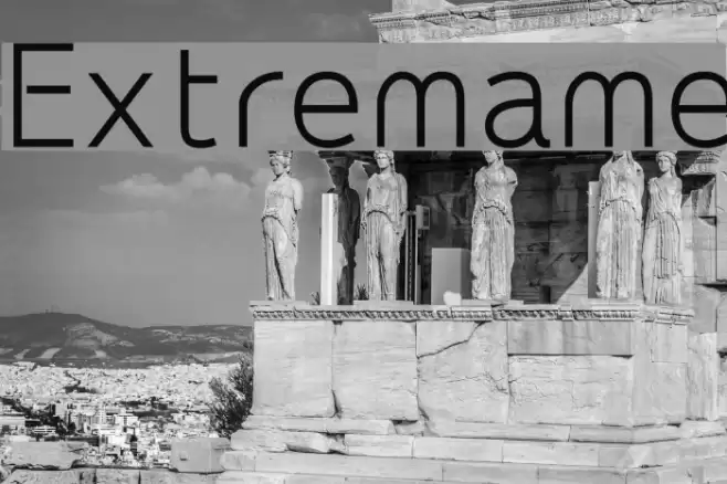 Extremame Schriftart examples