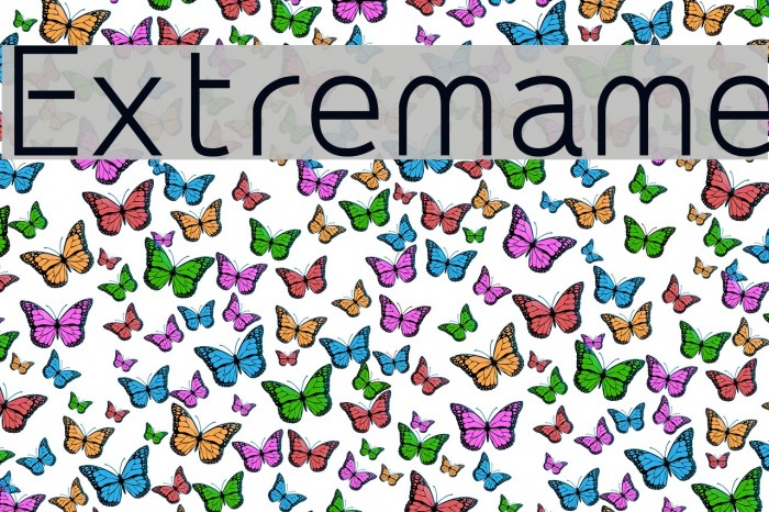 Extremame Шрифта examples