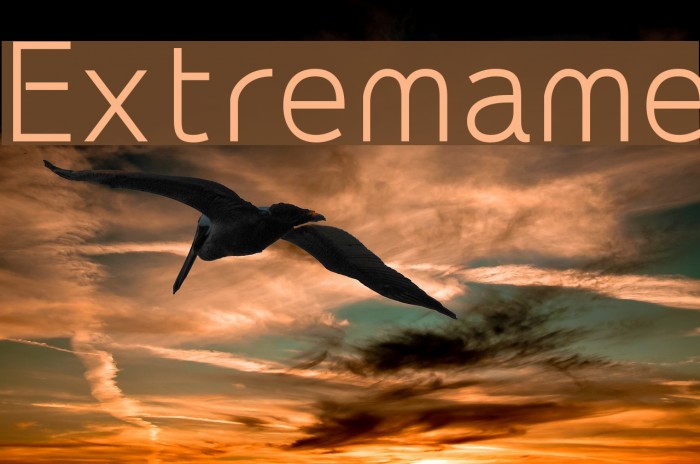 Extremame Шрифта examples