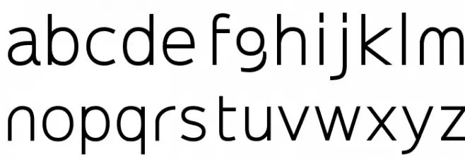 Extremame Schriftart Kleinbuchstaben