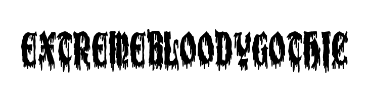 Extreme Bloody Gothic フォント