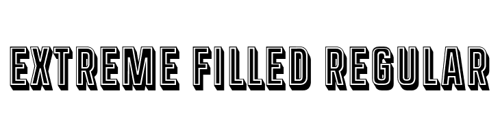 Extreme Filled Regular  Descarca Fonturi Gratis