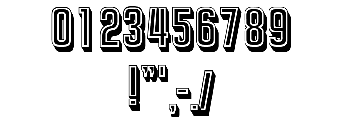 Extreme Filled Regular Font OTHER CHARS