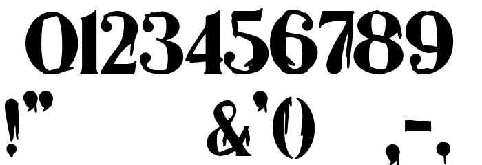 Extreme Fine Club Font OTHER CHARS