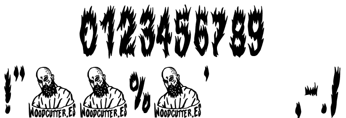 Extreme Fire Font OTHER CHARS