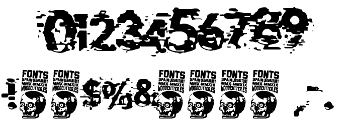 Extreme Glitch Font OTHER CHARS