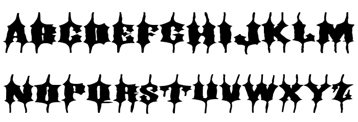 Extreme Gothic Font UPPERCASE