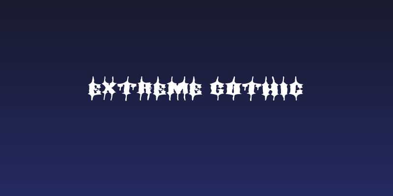 Extreme Gothic Social Header