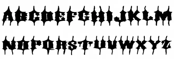 Extreme Gothic フォント 小文字