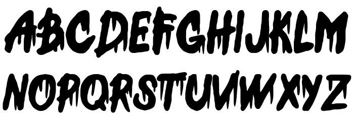 Extreme Pain Font UPPERCASE