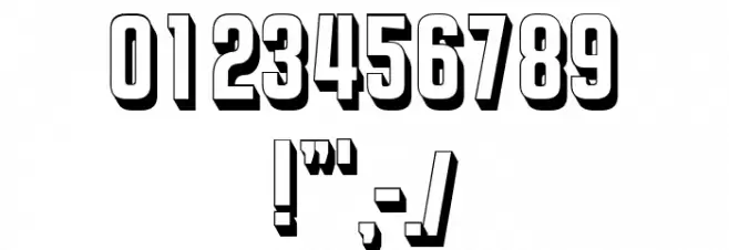 Extreme Regular Font OTHER CHARS