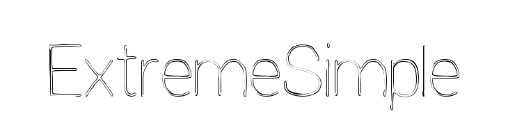Extreme Simple Font