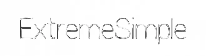Extreme Simple  Frei Schriftart Herunterladen