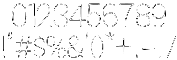 Extreme Simple Font OTHER CHARS