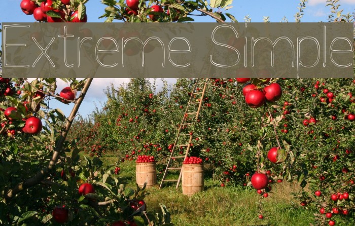 Extreme Simple Font examples