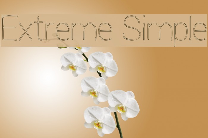 Extreme Simple Font examples