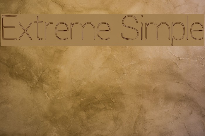 Extreme Simple Font examples