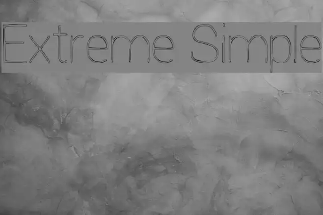 Extreme Simple Example 3