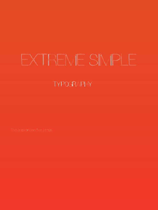 Extreme Simple Poster