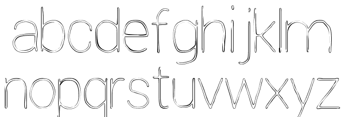 Extreme Simple Font LOWERCASE