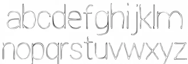 Extreme Simple Font LOWERCASE