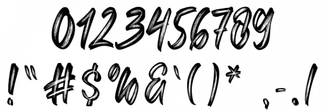 Extreme Font OTHER CHARS