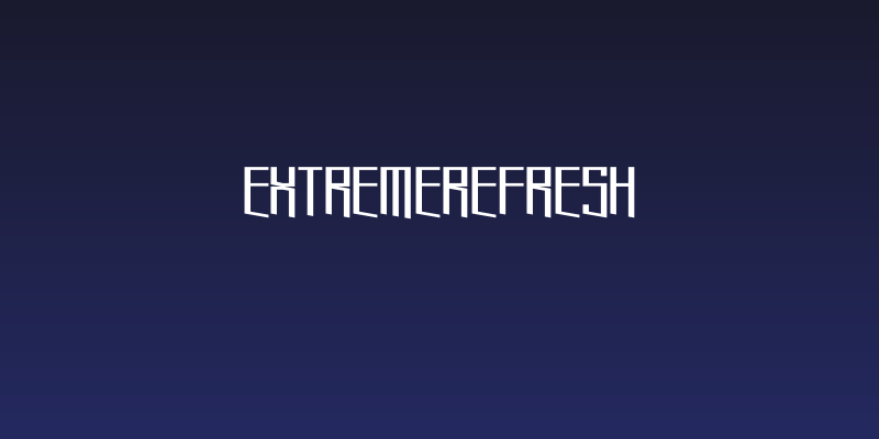 ExtremeRefresh Social Header
