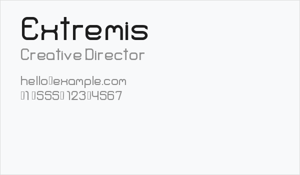 Extremis Business Card