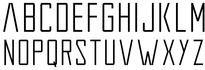 Extros Backstage Font LOWERCASE