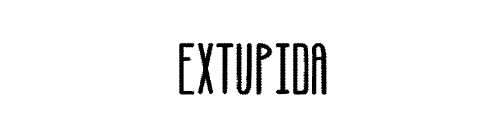 Extupida  フリーフォントのダウンロード
